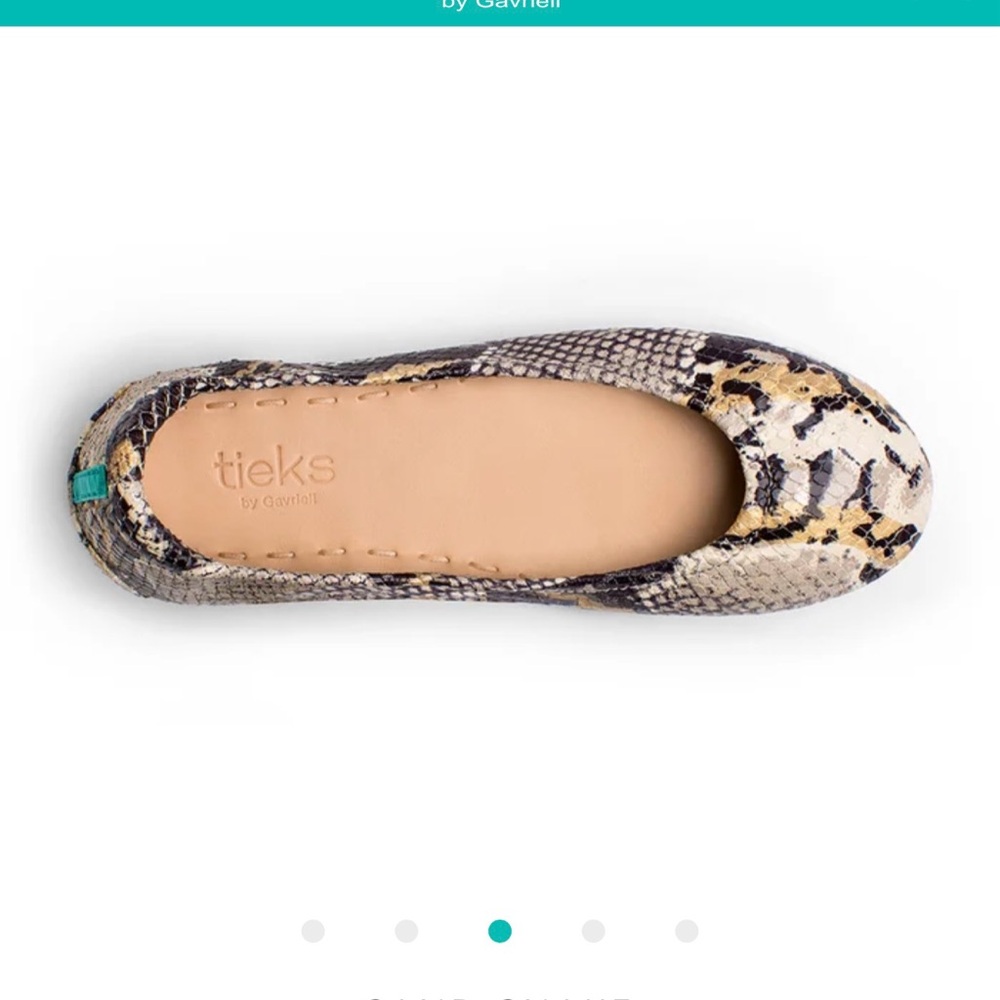Tieks Snakeskin Patterned Ballet Flats - Picture 7 of 7